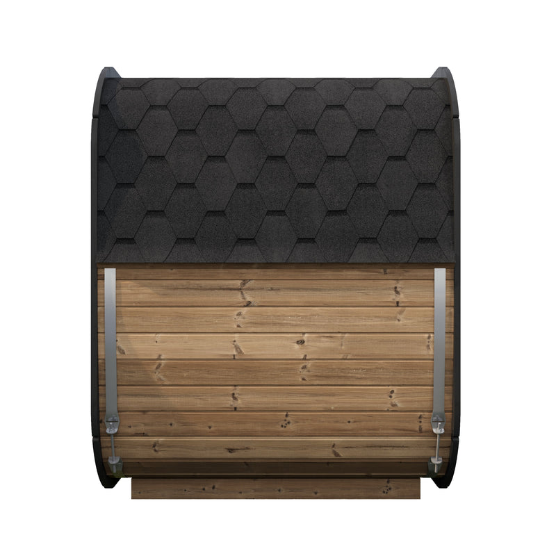 SaunaLife CL5G outdoor sauna — natural finish option