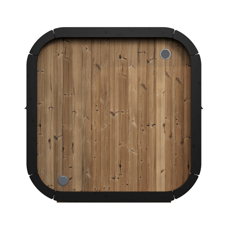 SaunaLife CL5G outdoor sauna — natural finish option