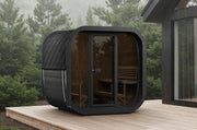 SaunaLife CL7GB outdoor sauna — black paint option