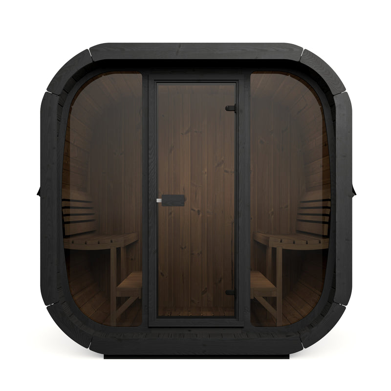 SaunaLife CL7GB outdoor sauna — black paint option