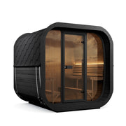 SaunaLife CL7GB outdoor sauna — black paint option