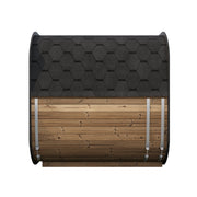 SaunaLife CL7G outdoor sauna — natural finish option