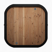 SaunaLife CL7G outdoor sauna — natural finish option