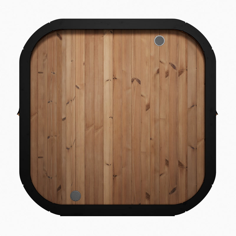 SaunaLife CL7G outdoor sauna — natural finish option