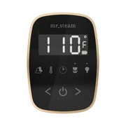 Mr. Steam ButlerFlex Steam Shower Control Package with TempoFlex Control and Linear Steamhead — Black - Brushed Bronze