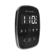 TempoFlex Steam Shower Control and Steamhead in Black Brilliant Black — Black - Brilliant Black