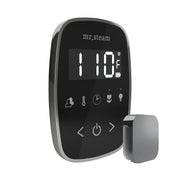 TempoFlex Steam Shower Control and Steamhead in Black Brilliant Black — Black - Brilliant Black