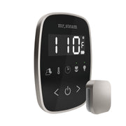 TempoFlex Steam Shower Control and Steamhead in Black Brushed Nickel — Black - Brushed Nickel