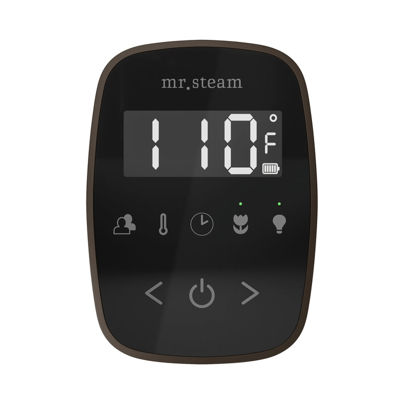 TempoFlex Steam Shower Control and Steamhead in Black Oil-Rubbed Bronze — Black - Oil-Rubbed Bronze