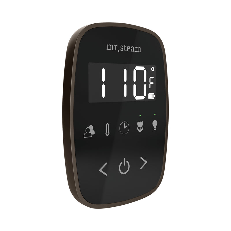 TempoFlex Steam Shower Control and Steamhead in Black Oil-Rubbed Bronze — Black - Oil-Rubbed Bronze