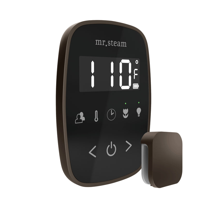 TempoFlex Steam Shower Control and Steamhead in Black Oil-Rubbed Bronze — Black - Oil-Rubbed Bronze
