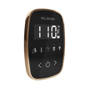 TempoFlex Steam Shower Control and Steamhead in Black Polished Gold — Black - Polished Gold