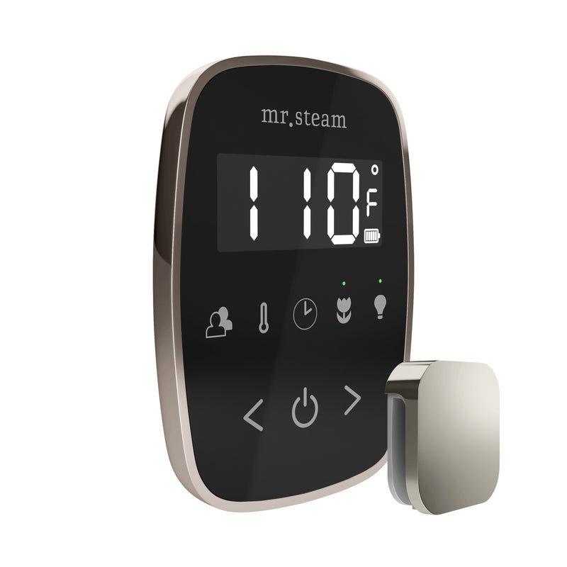 TempoFlex Steam Shower Control and Steamhead in Black Polished Nickel — Black - Polished Nickel
