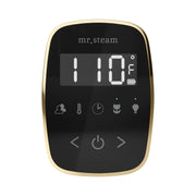 TempoFlex Steam Shower Control and Steamhead in Black Satin Brass — Black - Satin Brass