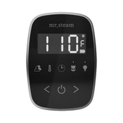 TempoFlex Steam Shower Control and Steamhead in Black Satin Steel — Black - Satin Steel
