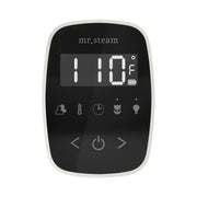 ButlerFlex Max Steam Shower Control Package with TempoFlex Control and Linear Steamhead in Black White — Black - White