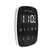 TempoFlex Steam Shower Control and Steamhead in Black White — Black - White