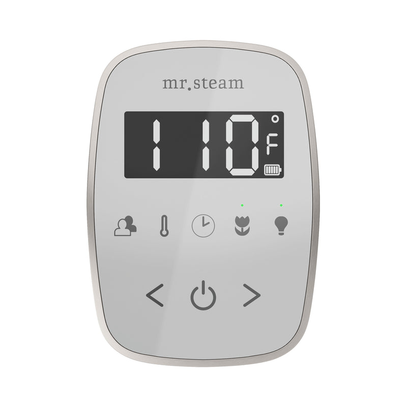 ButlerTouch Steam Shower Control Package with TempoTouch Control and Steamhead in Brilliant Black — Brilliant Black