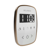 TempoFlex Steam Shower Control and Steamhead in White Nouveau Bronze — White - Nouveau Bronze