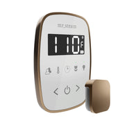 TempoFlex Steam Shower Control and Steamhead in White Nouveau Bronze — White - Nouveau Bronze