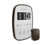 TempoFlex Steam Shower Control and Steamhead in White Oil-Rubbed Bronze — White - Oil-Rubbed Bronze