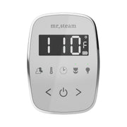 TempoFlex Steam Shower Control and Steamhead in White Polished Brass — White - Polished Brass