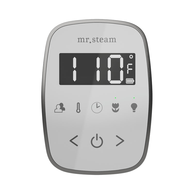 ButlerTouch Steam Shower Control Package with TempoTouch Control and Steamhead in Satin Brass — Satin Brass