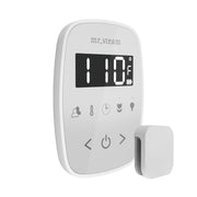 TempoFlex Steam Shower Control and Steamhead in White — White - White