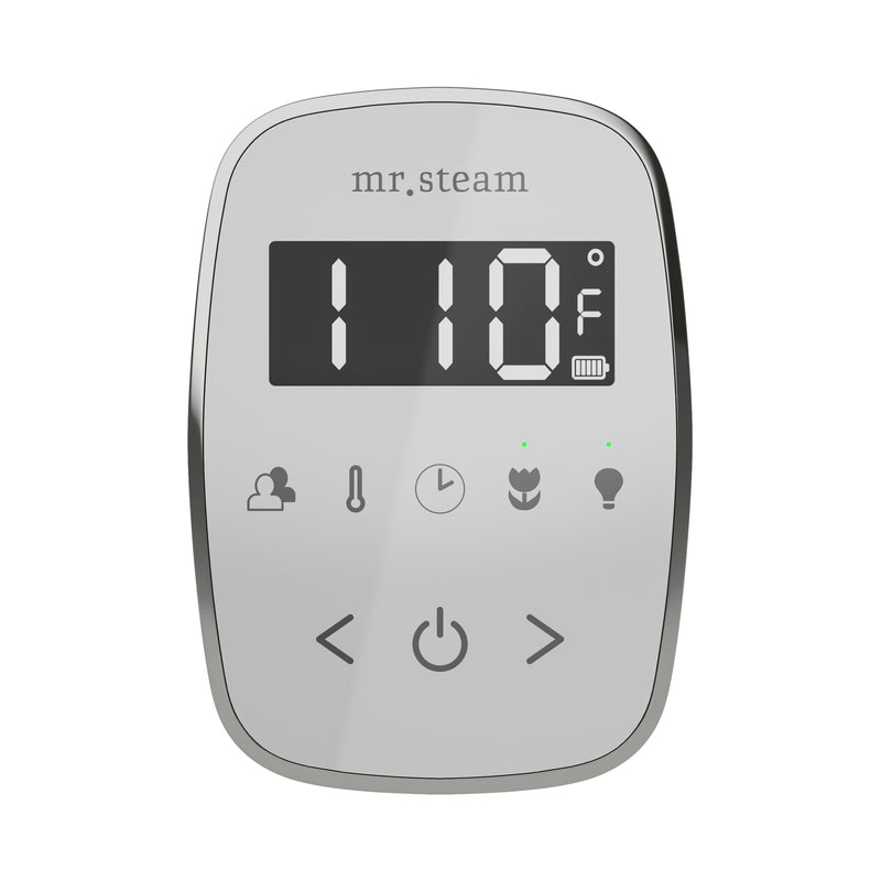 ButlerFlex Max Steam Shower Control Package with TempoFlex Control and Steamhead in White — White - White