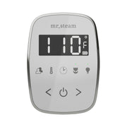 ButlerFlex Max Steam Shower Control Package with TempoFlex Control and Linear Steamhead in White — White - White