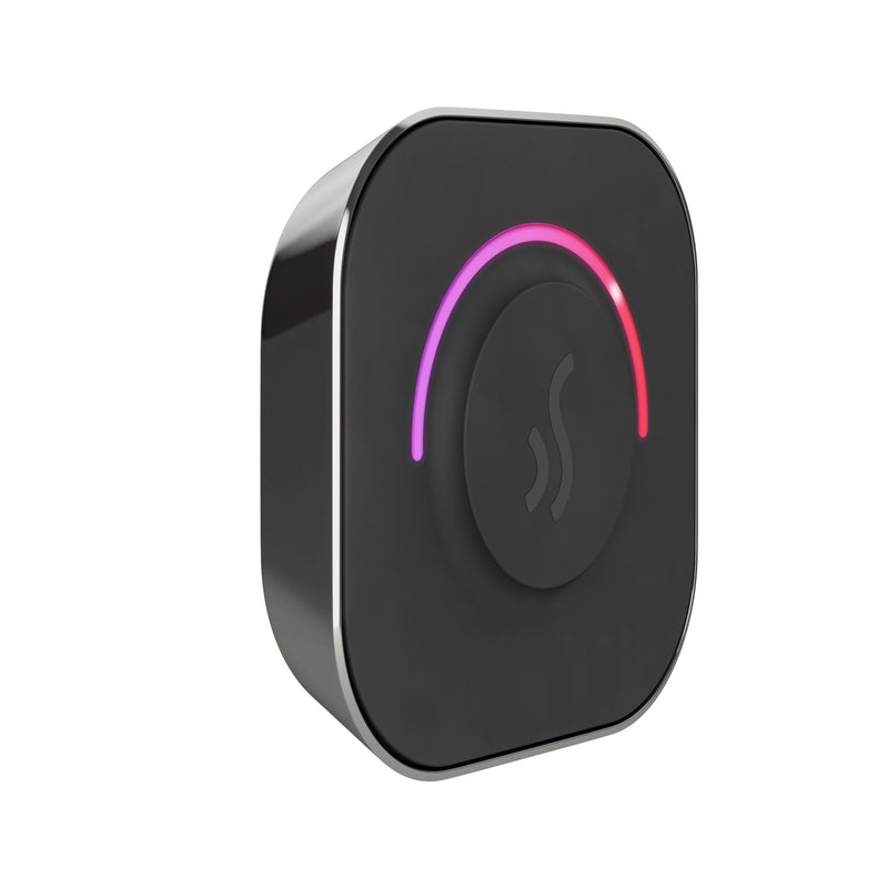 TempoTouch Steam Shower Control and Steamhead in Brilliant Black — Brilliant Black