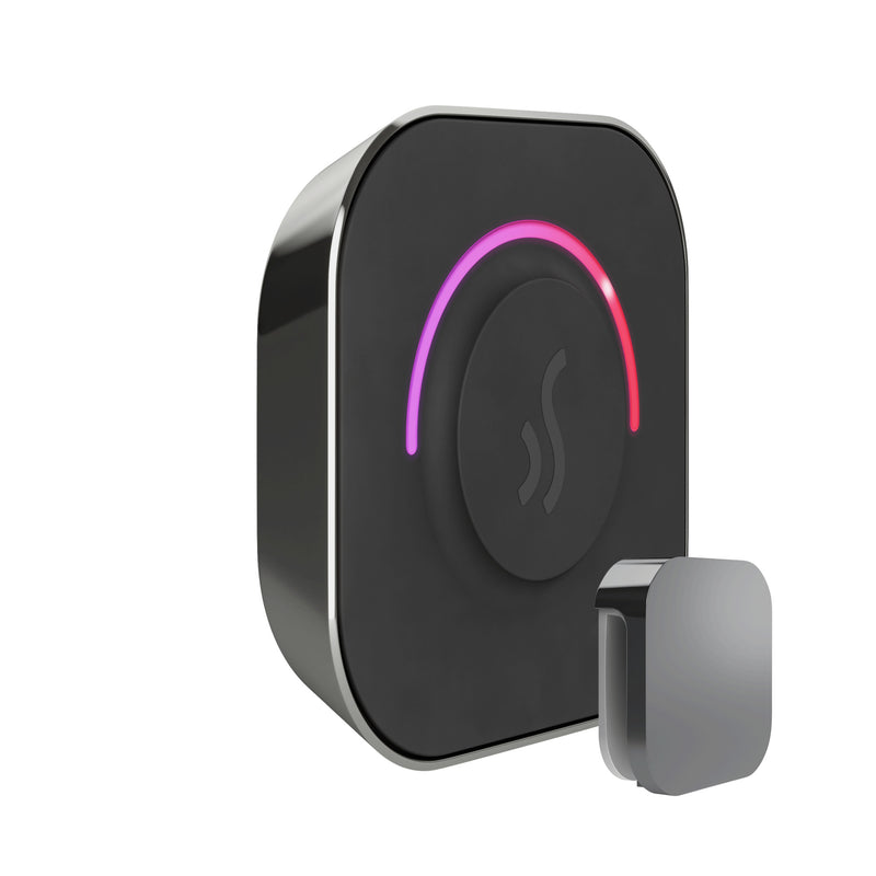 TempoTouch Steam Shower Control and Steamhead in Brilliant Black — Brilliant Black