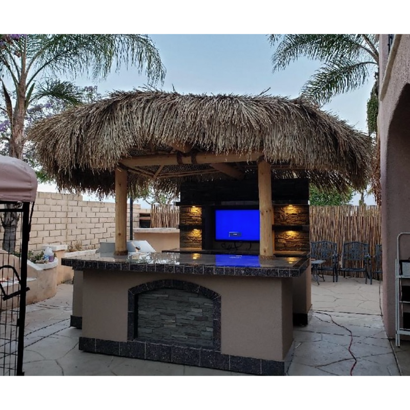 Kokomo Grills Outdoor Kitchen Palapa with Built-In BBQ… | Cottage Spas