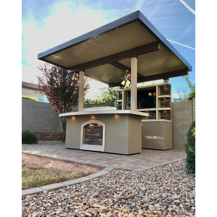 St. Croix Outdoor Kitchen With Built In BBQ Grill and 12x12 Patio Cover