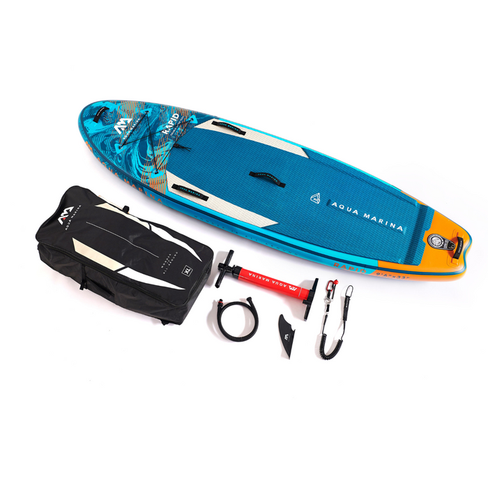 Aqua Marina RAPID Inflatable Whitewater Stand-Up Paddleboard (iSUP) - Versatile Rapids Adventure