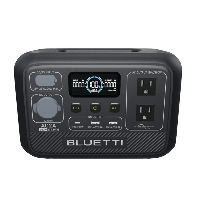 BLUETTI AC2A Solar Generator | 300W 204Wh