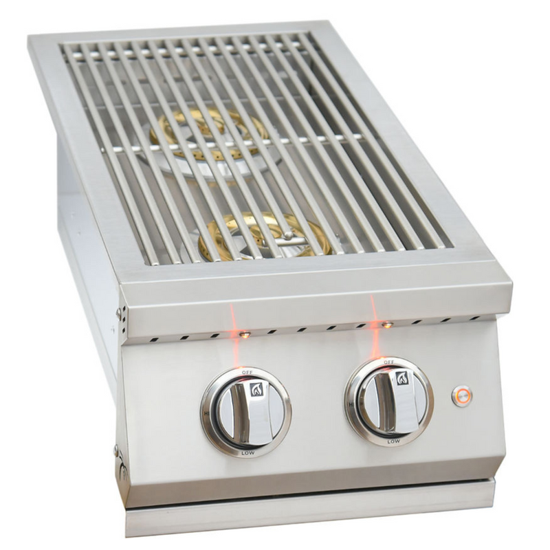 KoKoMo Grills Professional Double Side Burner with removable cover