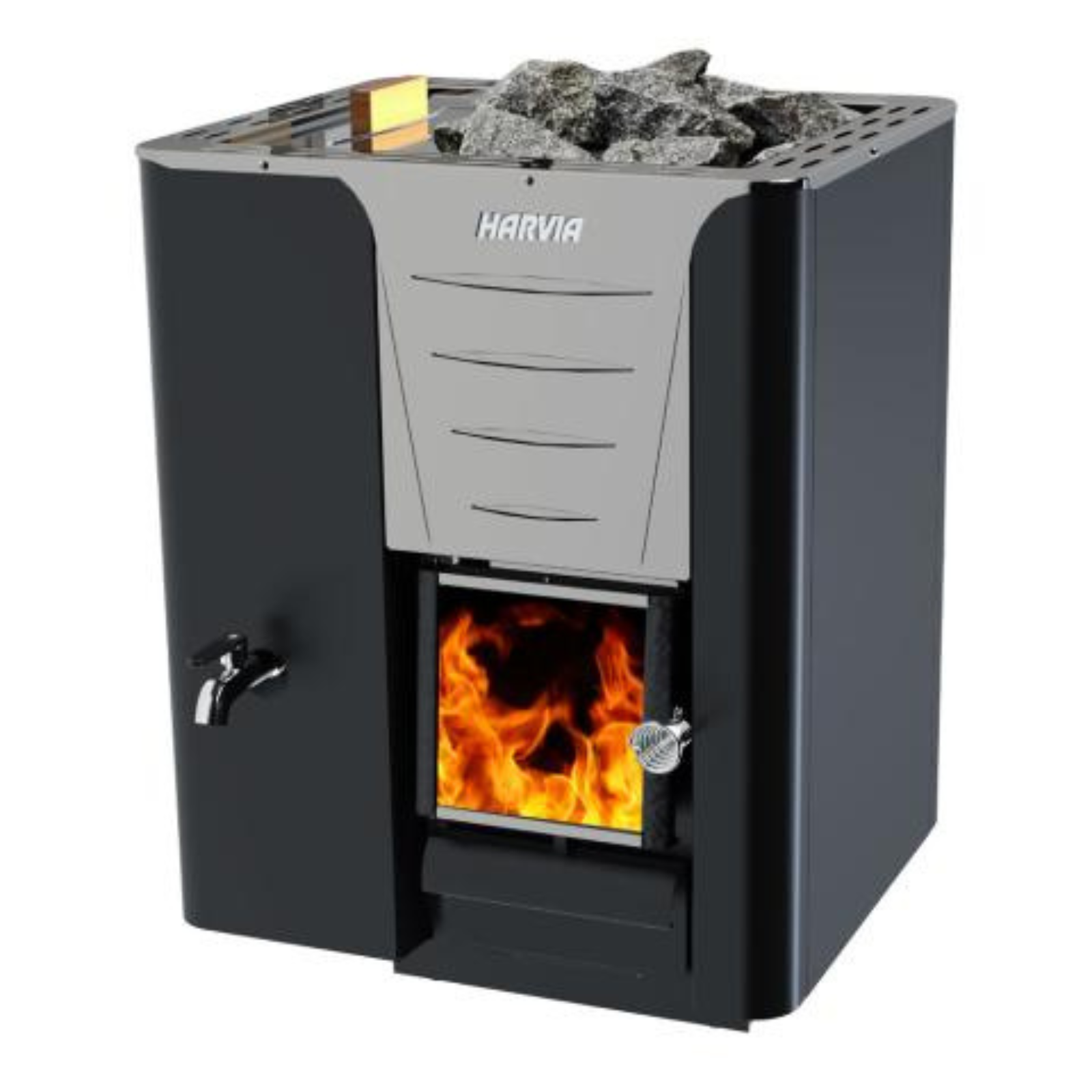 Harvia ProSauna 24.1kW Wood Stove with Water Tank