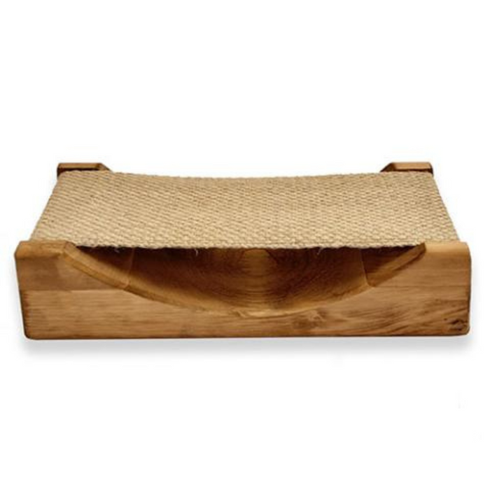 SaunaLife SaunaGear Headrest 1 - Wooden Headrest with Cloth Neck Support