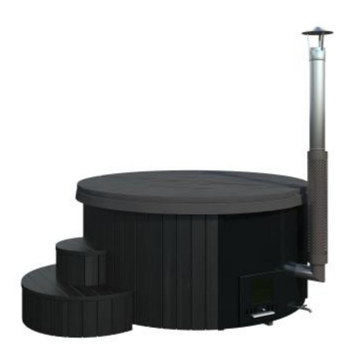 SaunaLife Model S4 Outdoor Wood-Burning Hot Tub