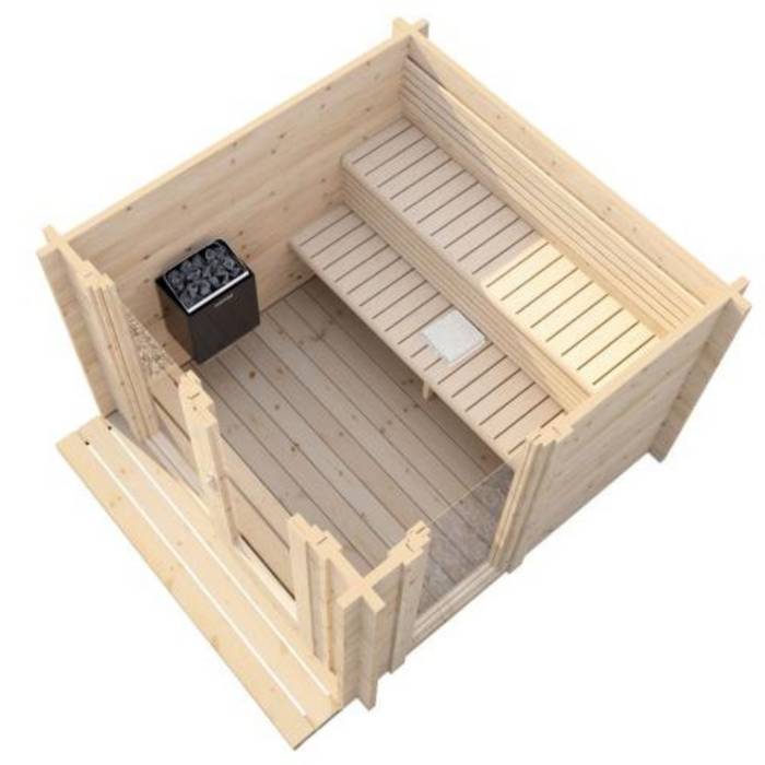 SaunaLife G4 Outdoor Sauna Kit: Scandinavian Luxury