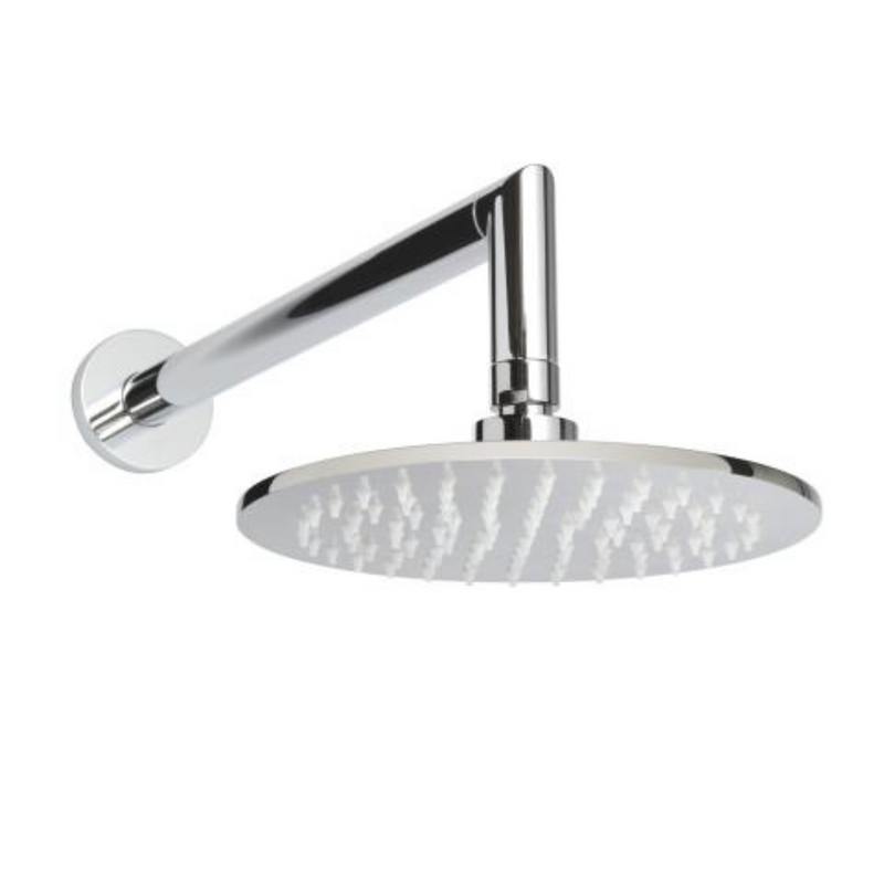 ThermaSol Round Shower Arm and Rainhead Set