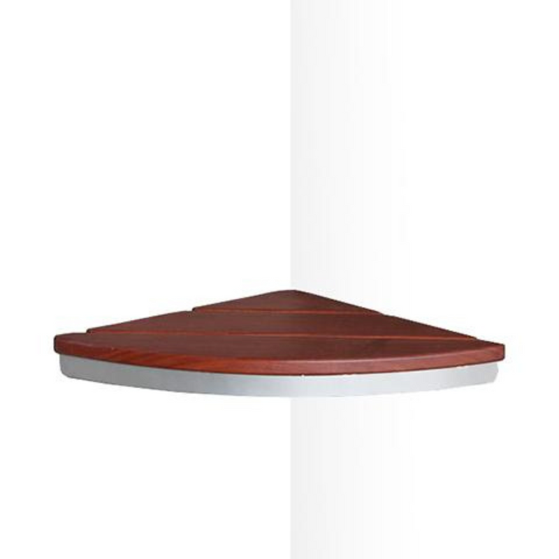 ThermaSol Corner Shower Seat - Bamboo, ADA Compliant