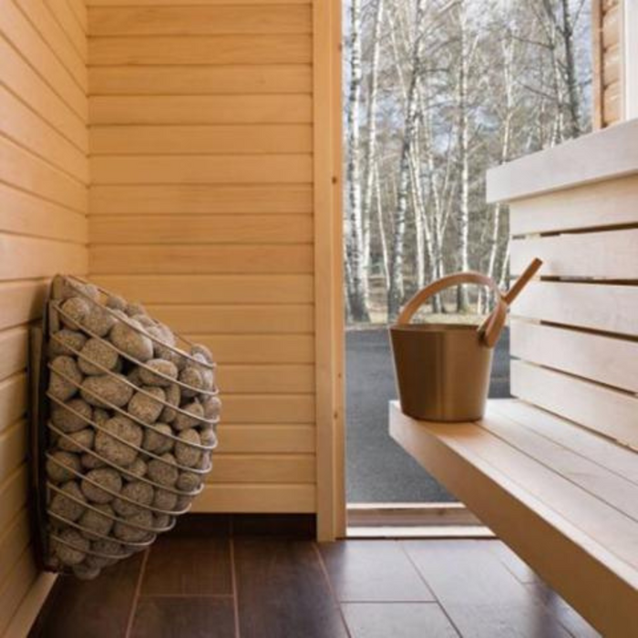 HUUM DROP Series Sauna Heaters: Artistic Elegance (4.5kW - 9.0kW)