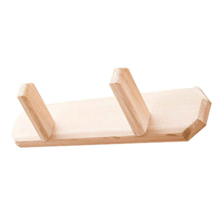 Western Red Cedar Towel Holder with 2 Pegs