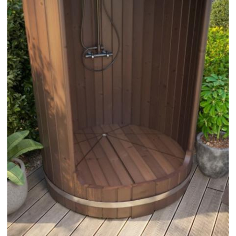 SaunaLife Barrel Shower Model R3: Enjoy Outdoor Luxury
