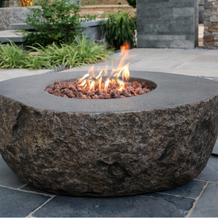 Boulder Fire Table: A Sturdy Blend of Style and Warmth