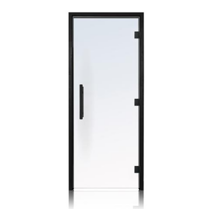 Prosaunas 36x81 Clear ADA Glass Sauna Door with Black Alder Frame