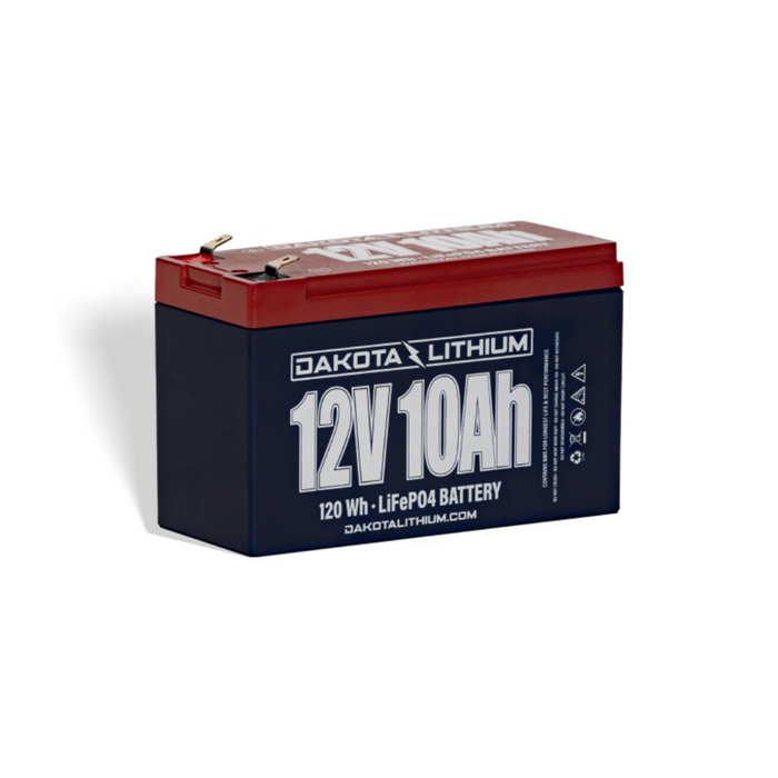 Dakota Lithium 12V 10Ah LiFePO4 Battery – Lightweight, Long-Lasting SLA Replacement