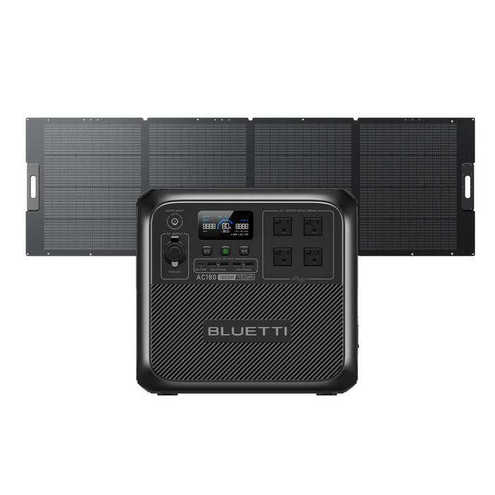 BLUETTI AC180 Solar Generator | 1,800W 1,152Wh